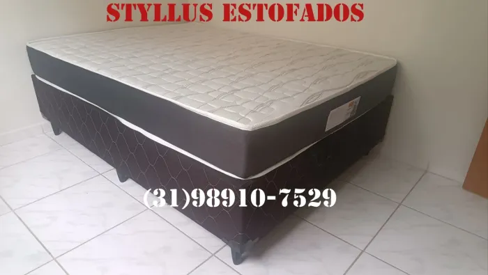 Cama box com colchão de molas ensacadas 