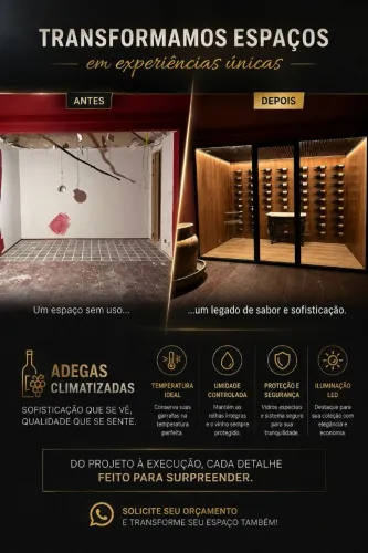 Adega climatizada completa 