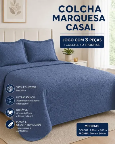 Colcha de cama casal