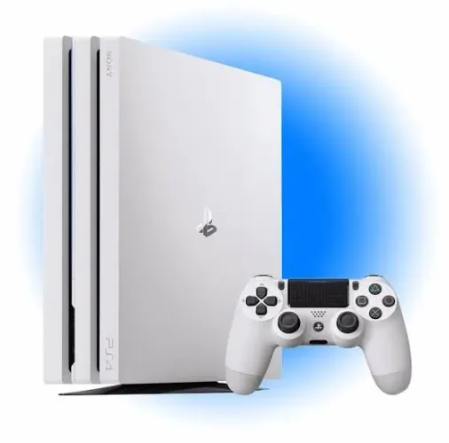 Ps4 pro branco 1tb4k+ 2 controle mais jogos