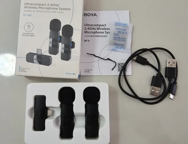 Microfone Lapela duplo BOYA