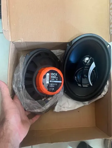 Par alto falantes Triaxiais HERTZ DCX690 180W imã neodímio