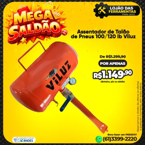 Assentador de Talão de Pneus 100/120 lb Viluz