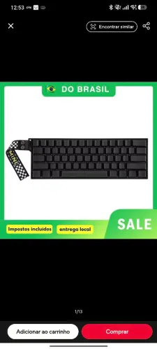 Teclado Magnético AULA mini60 HE sem fio