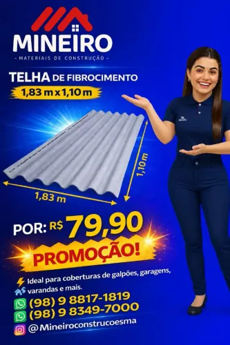 Telhas 1,83x1,10