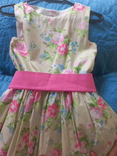 Vestido festa com forro, tam 08