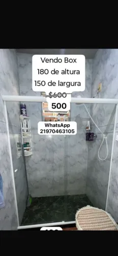 Blindex de banheiro 1.50 x 1.80 para retirada ! 