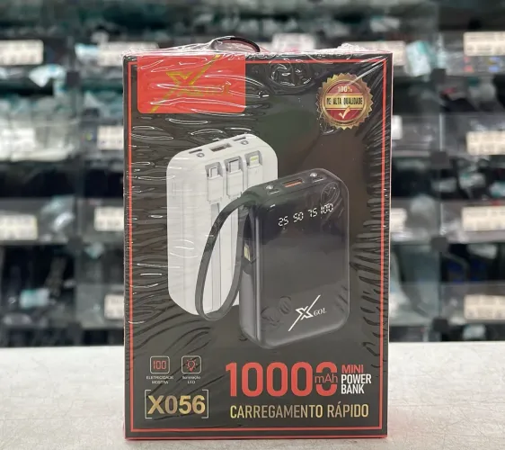 Power Bank 10000mAh X-Gol X056 Carregador Portátil Mini