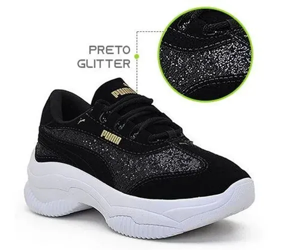 Tênis Puma FEMME plataforma (glitter)