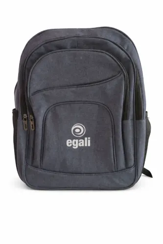 Mochila escolar universitaria com tres compartimentos