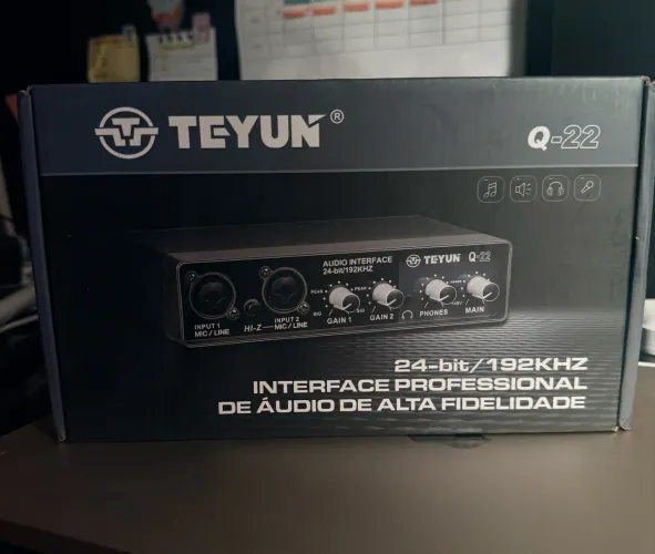 Interface de Áudio TEYUN Q-22 ? NOVA ? 24-bit/192 kHz