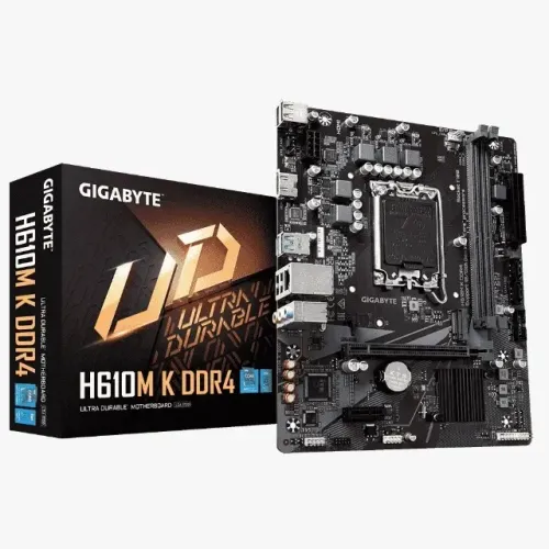 Placa Mãe Gigabyte H610m K, DDR4, LGA 1700, Micro ATX