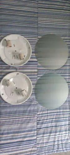 Par Luminaria teto 2 lâmpadas
