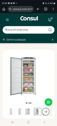 Vendo freezer vertical Consul