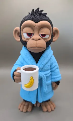 Macaco com Sono em Impressão 3D