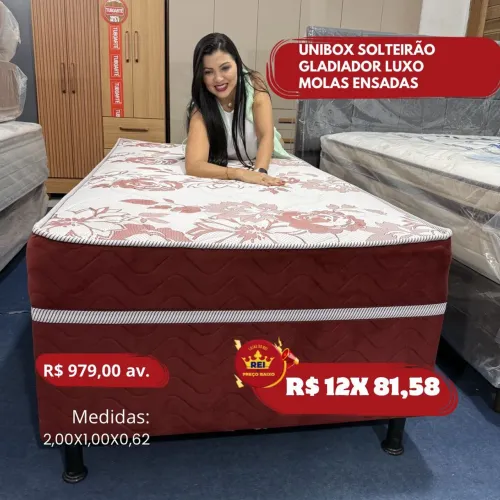 PROMOÇÃO URGENTE - Cama SOLTEIRÃO com Molas Ensacadas Gold Luxo apenas 12x R$81,58