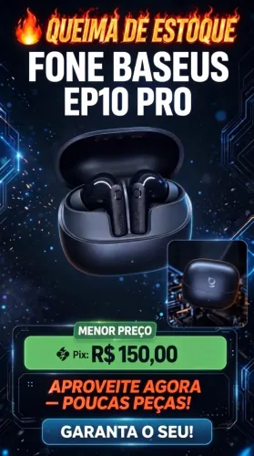 Fonde de Ouvido Baseus EP10 PRO