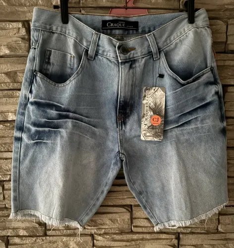 Bermuda Jeans Craque do jogo tamanho 38