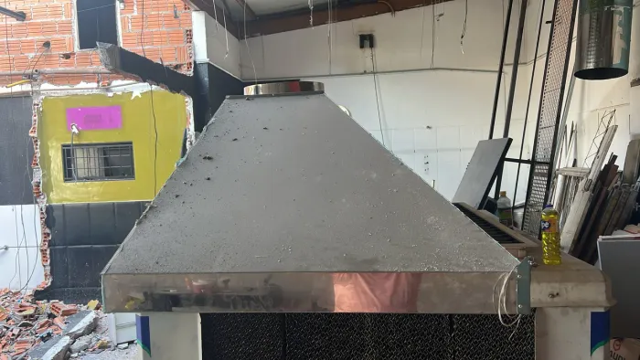 Coifa para cozinha tamanho 2,40X1,00 inox