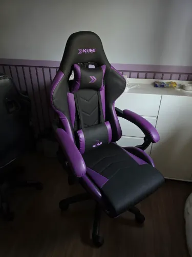 Cadeira gamer roxa