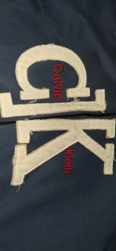 Jaqueta de Moletom Azul Calvin Klein Tamanho GG