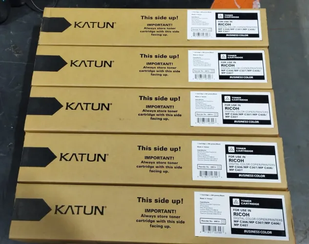Lote 15 toners lacrados Katun / Intercopy / ISD - Melhor marca compativel Ricoh. Tudo novo