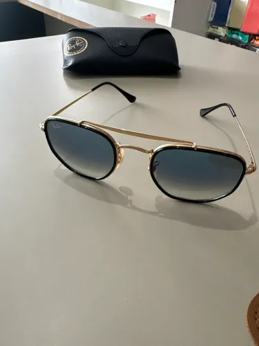 Óculos RayBan Hexagonal Dourado - Original