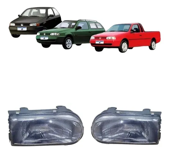 Par Farol Gol Parati Saveiro Bola G2 1995 96 97 98 99 Cibie Ambos Lados