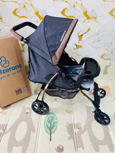 Carrinho de bebê Galzerano bronze 