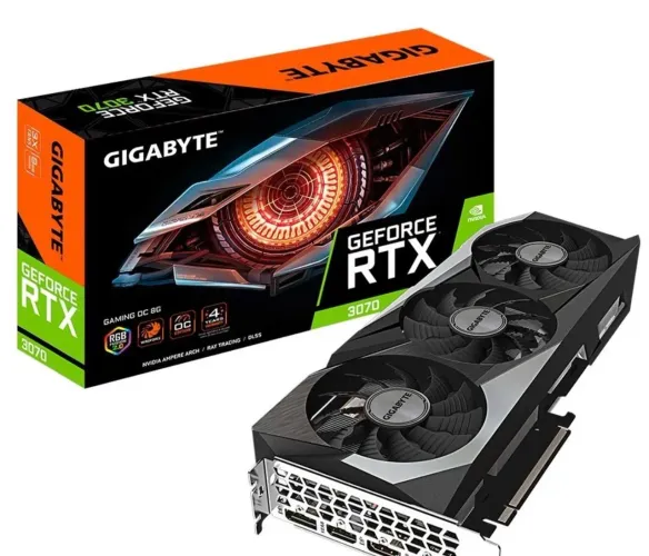 PLACA DE VIDEO GIGABYTE NVIDIA GEFORCE RTX 3070 GAMING OC 8G, 8GB, GDDR6