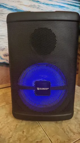 Caixa de som amplificada Sumay SM-CAP27 Gedi Black
