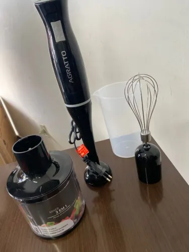 MIXER 3 EM 1 AMIX01-02 PRETO 700ML 200W 220V AGRATTO
