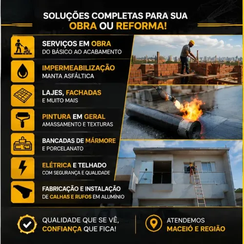 Impermeabilizante reformas, construção da seu lar , da função ão acabamento projeto laudos