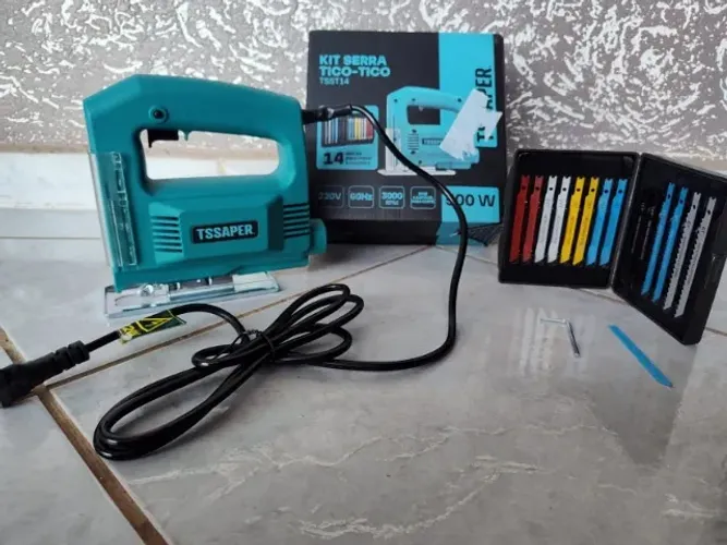 Serra Tico Tico 500w Com 14 Lâminas Madeira Metal