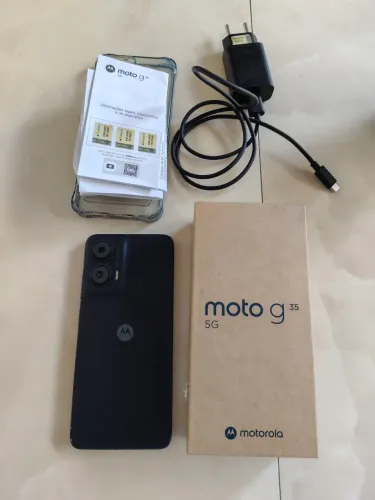Vendo celular moto g 35 5g 128 GB capa película carregador celular com nota fiscal