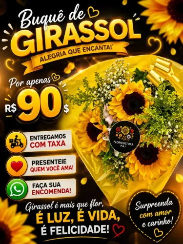 Buquê de girassol 