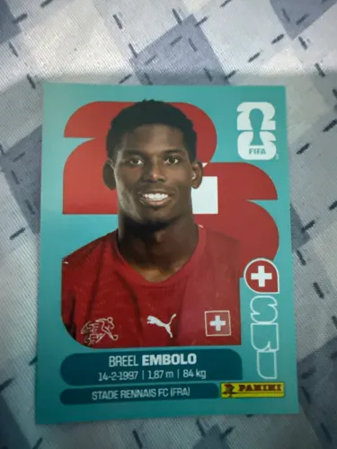 Troco Figurinha SUI 17 Breel Embolo por qualquer uma que seja da seleção brasileira