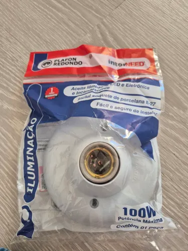 Plaflon/ bocal para lâmpada redondo