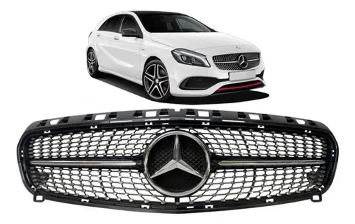 Grade Dianteira Mercedes A200 A250 Amg 2013 2014 2015 Origin Preto Brilhante