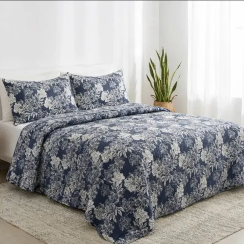 Colcha flora habitat, disponível em 2 cores