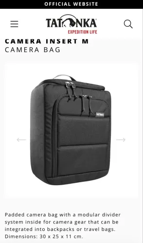 Inserte case Camera tatonka mochila dslr mirroless