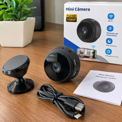MINI CÂMERA A9 WI-FI FULL HD 1080P
