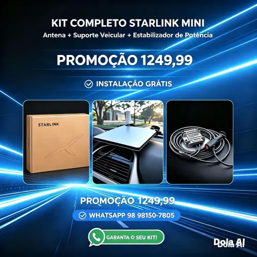 Kit starlink mini - promoção