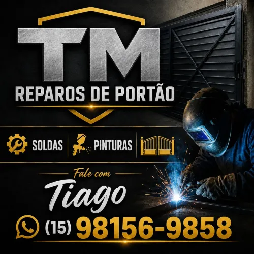 ? TM Reparos de Portão | Solda, Pintura e Manutenção | Orçamento Grátis