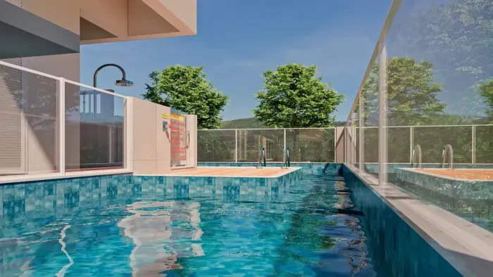 Apartamento a venda Praia da Pinheira, elevador e piscina a 150 metros da praia -Palhoça -