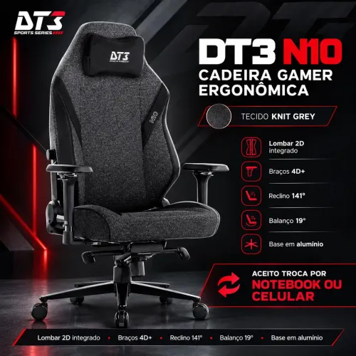 Cadeira Gamer DT3 Elite N10