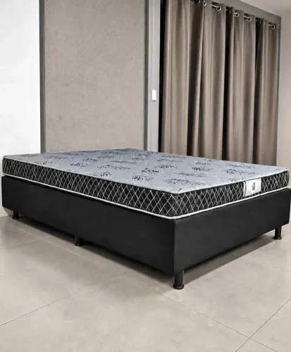 Conjunto base + colchão casal 14cm NOVO
