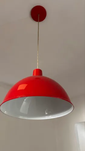 Luminária Sala de Jantar - Vermelha