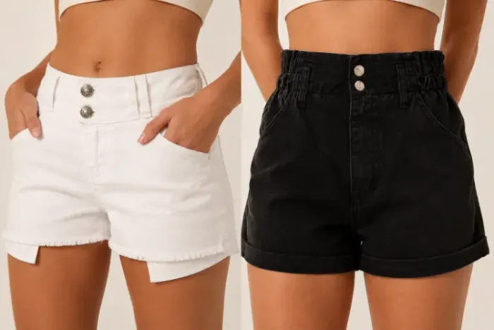Kit com 2 Shorts Jeans Femininos (Planet Girls + Bluesteel)
