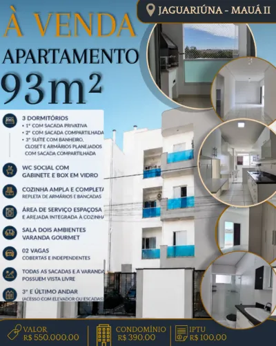 Oportunidade em Jaguariúna: Apartamento de 93m² em bairro privilegiado.